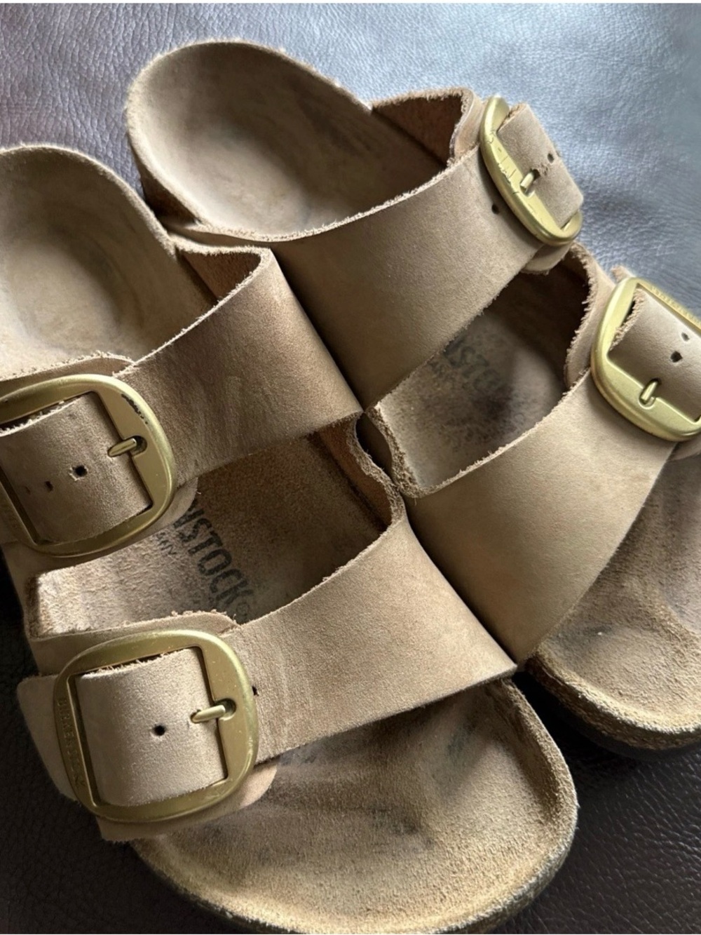 Birkenstock Big Buckle Arizona in Sandcastle sz 39 Regular